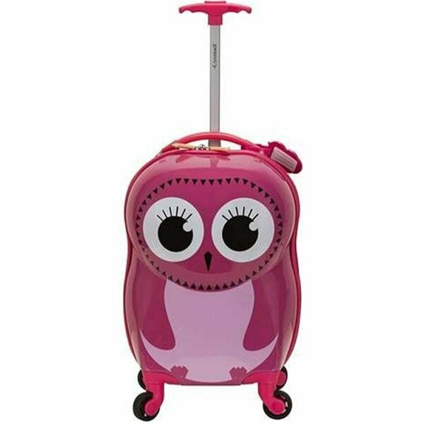 Rockland Jr Owl Printed Polycarbonate Carry On Luggage B02-OWL